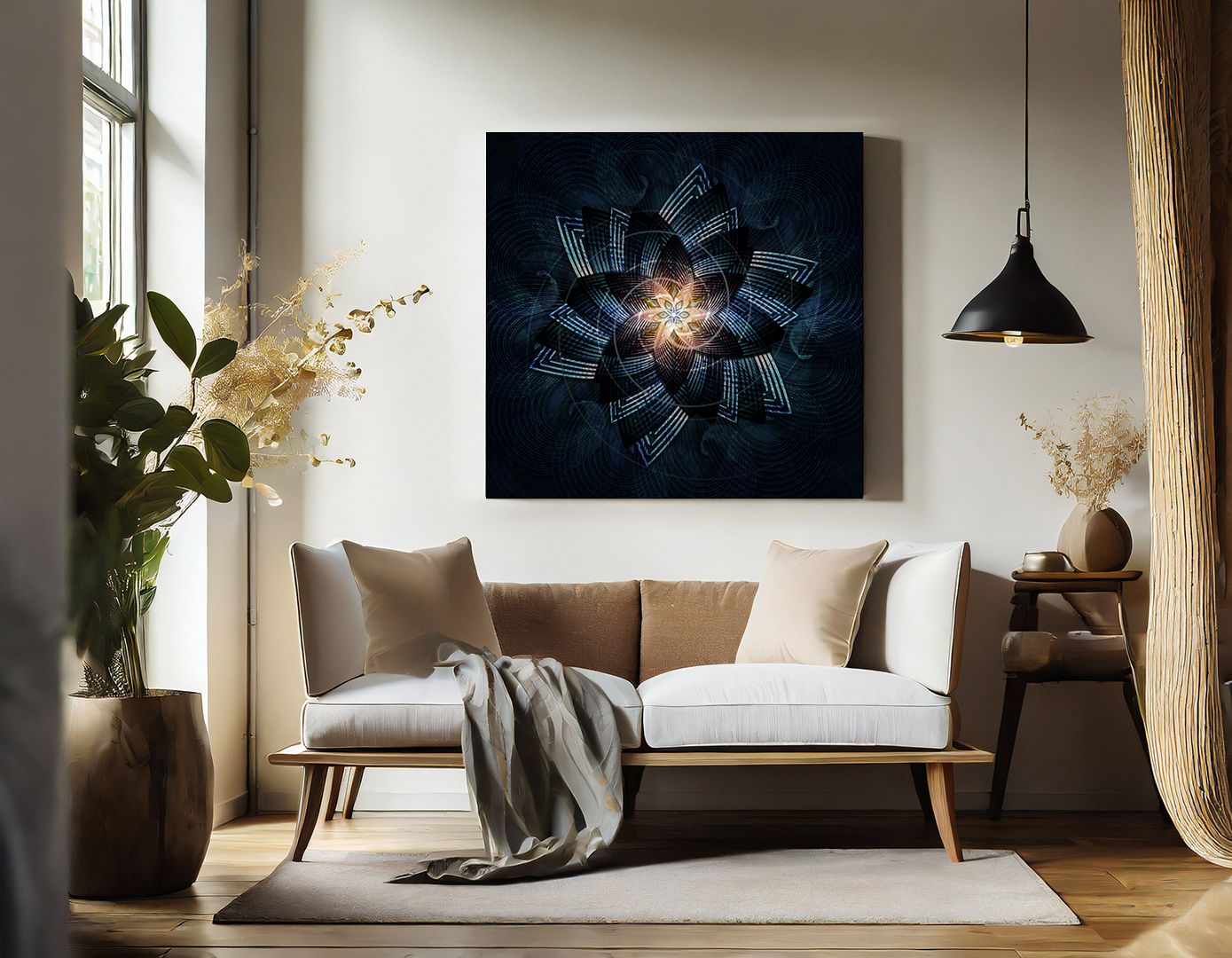 Light in the dark mandala nell’ambiente