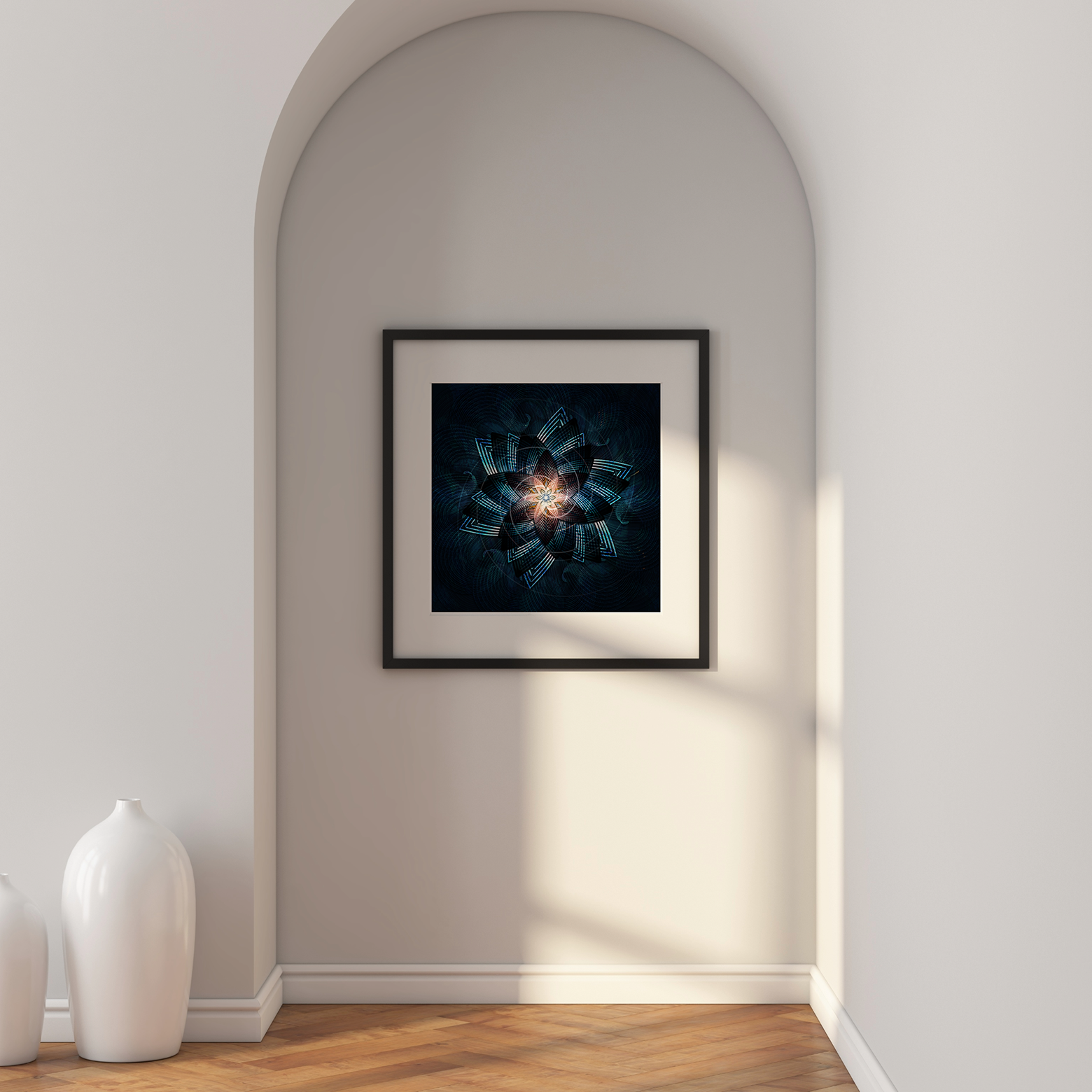 Light in the dark mandala nell’ambiente